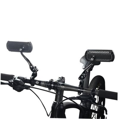 BESPORTBLE Mountain Bike Rear View Mirror Carbon Pattern 3k Texture Mirror Rotating Lightweight Scratch Resistant Safe Ride