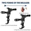 Tatoc Bow Release Thumb Archery 360 Rotatable Thumb Release for Compound Bow 3/4 Finger Release-Bow Trigger (Black) view 3