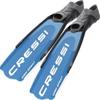 CRESSI BH082038 Free Diving Scuba Diving Full Foot Fin [GARA Modular Sprint] with 29 Degree Angle, Replaceable Blade, Blue, 38/39 (23.5-24.5cm) view 1