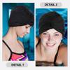 Baluue 2pcs Women Swim Cap Adult Swimming Hat for Hair Comfortable Easy to Wear Includes Colors for Pool and Beach Use view 3