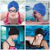 Baluue 2pcs Women Swim Cap Adult Swimming Hat for Hair Comfortable Easy to Wear Includes Colors for Pool and Beach Use view 4