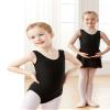 Daydance Lined Vest Black Leotards for Girls Ballet, Dance, Gymnastics, Swim, Yoga view 3