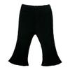 MYGBCPJS Baby Girls 2 Pack Ribbed Flare Trousers Toddler Elastic Waist Bell Bottoms Pants Infant Relaxed Fit Ruffle Leggings view 2