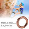 Topyond 20KN Rappel Ring, Aluminum Alloy Round Rappel Ring for Climbing for Mountain Climbing, Tree Climbing, and Adventure Sports view 3