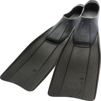CRESSI CA105035 Snorkeling Swim Full Foot Fins Blade Over Foot Pockets, Easy to Install, Soft Foot Pockets, Black, 35/36 (8.5 - 8.9 inches (21.5 - 22.5 cm)