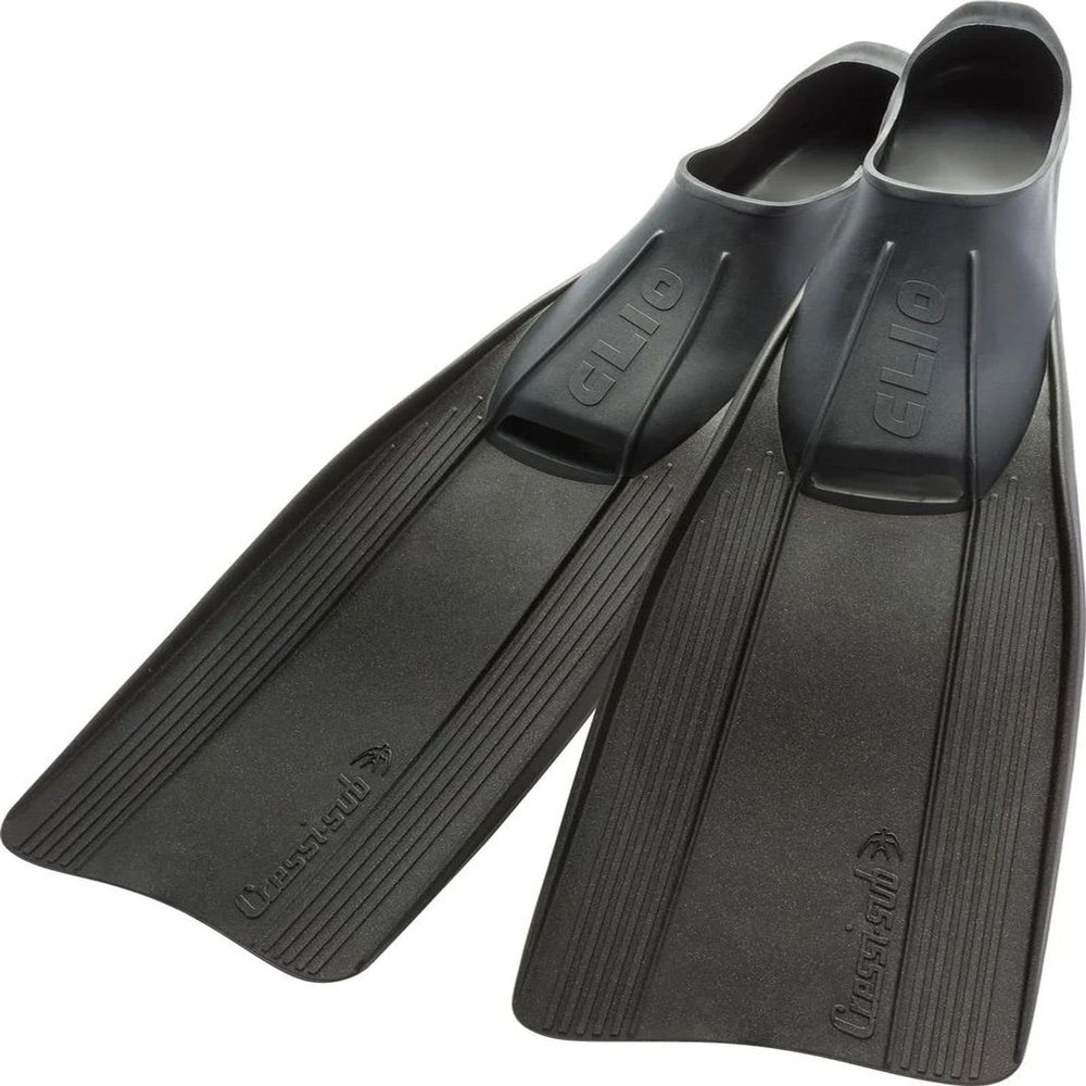 CRESSI CA105035 Snorkeling Swim Full Foot Fins Blade Over Foot Pockets, Easy to Install, Soft Foot Pockets, Black, 35/36 (8.5 - 8.9 inches (21.5 - 22.5 cm)