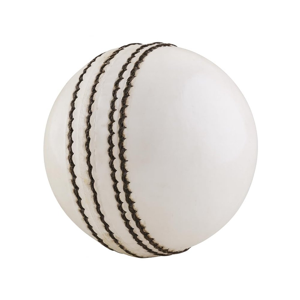 Cricket Hard Balls for Club, Practice,Test Matches,one Day,T20 Matches Games Hand Stitched,Tanned Leather Polished,County Crown Match (156g / 5.5oz) (White)