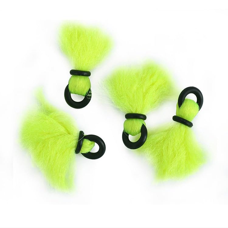 Pack of 4 Yarn Strike Indicator Small High Visibility for Fly-Fishing Nymphing Three Color Choices (Orange 4pcv)