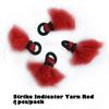 Pack of 4 Yarn Strike Indicator Small High Visibility for Fly-Fishing Nymphing Three Color Choices (Orange 4pcv) view 2