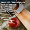 Leather Cricket Hard Balls for Club, Practice,Test Matches,one Day,T20 Matches Games Hand Stitched,Tanned Leather Polished,County Cricket Crown Match Cricket Balls Red, White (156g / 5.5oz) view 4