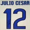Julio Cesar Signed Photo In Luxury Handmade Wooden Frame & AFTAL Member Certificate Of Authenticity Autograph Football Soccer Memorabilia Poster Inter Milan Shirt Print view 3