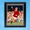 Denis Law Signed Photo In Luxury Handmade Wooden Frame With Photo Proof & AFTAL Member Certificate Of Authenticity Autograph Football Soccer Memorabilia Poster Manchester United Premier League view 1