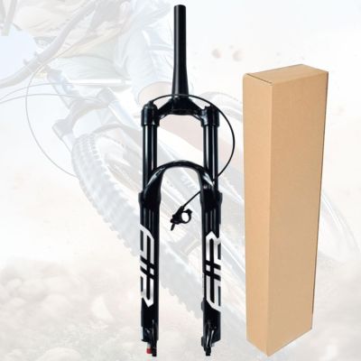 ZECHAO 140mm Travel 29 27.5 26" Mountain Bike Suspension Fork,1-1/8" Disc Brake with Rebound Adjustment Alloy Shock Absorber Mountain Bike (Color : Tapered Remote Lock, Size : 27.5inch)