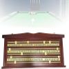McbeAn Billiards Scoreboard, British Snooker Scoreboard, Copper Track & Running Wheel, Durable and Not Rusty, Wall-Mounted Billiard Score Keeper Recorder, for 2-4 Players Home Club Supplies view 1