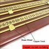 McbeAn Billiards Scoreboard, British Snooker Scoreboard, Copper Track & Running Wheel, Durable and Not Rusty, Wall-Mounted Billiard Score Keeper Recorder, for 2-4 Players Home Club Supplies view 2