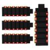 Aileokeio 4 Packs 6 Rounds Shotgun Side Saddle Carrier 12/20 Gauge Shotgun Shell Holder Molle Buttstock Shotgun Card with Adhesive Back Sticker(Black) view 1