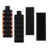 Aileokeio 4 Packs 6 Rounds Shotgun Side Saddle Carrier 12/20 Gauge Shotgun Shell Holder Molle Buttstock Shotgun Card with Adhesive Back Sticker(Black) view 2
