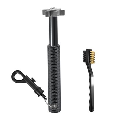 BESPORTBLE 1set Groove Sharpener and Cleaner Tool Dual-Sided Brush for Golf Hexagonal Design for Efficient Cleaning Lightweight and Portable Material for Maintaining Performance