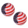BESPORTBLE 2pcs Us Flag Pattern Golf Practice Balls Lightweight Layers for Beginners Long Distance Training Control for Tennis and Warm Ups view 1