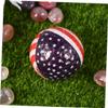 BESPORTBLE 2pcs Us Flag Pattern Golf Practice Balls Lightweight Layers for Beginners Long Distance Training Control for Tennis and Warm Ups view 2
