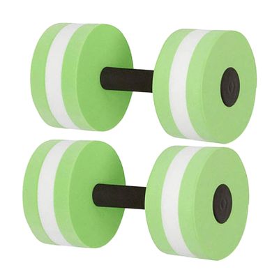 KOMBIUDA 2pcs Aqua Dumbbells for Water Aerobics, EVA Foam Exercise Set