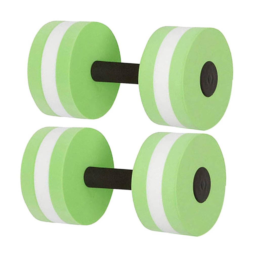 KOMBIUDA 2pcs Aqua Dumbbells for Water Aerobics, EVA Foam Exercise Set