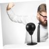 LIOOBO Boxing Speed Ball Fitness Exercise Ball with Suction Cup for Office Desktop for Relief Reflex Training (Black) view 2