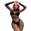 CZSABXY Womens One Piece Fishnet Bodysuit Lingerie Mesh Bodystocking Nightwear Jumpsuit Underwear, Black view 1