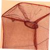 BESPORTBLE 10pcs Foldable Nylon Mesh Shrimp Net Aquaculture Cage for Crab and Lobster Fishing Rectangular Design Random for Indoor and Outdoor Use view 2