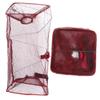 BESPORTBLE 10pcs Foldable Nylon Mesh Shrimp Net Aquaculture Cage for Crab and Lobster Fishing Rectangular Design Random for Indoor and Outdoor Use view 3