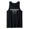 Jesus Took Naps Mark Funny Saying Christian Tank Top view 1