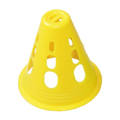 KOMBIUDA 20pcs Skating Training Cones Windproof Roadblock Markers for Roller Skating and Agility Drills Durable Plastic Hollow Style
