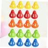 KOMBIUDA 20pcs Skating Training Cones Windproof Roadblock Markers for Roller Skating and Agility Drills Durable Plastic Hollow Style view 2