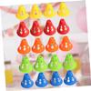 KOMBIUDA 20pcs Skating Training Cones Windproof Roadblock Markers for Roller Skating and Agility Drills Durable Plastic Hollow Style view 4