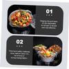 KOMBIUDA Outdoor Portable Barbecue Pan Multi-Function Camping Cookware with Cover High-Temperature Resistant for Picnics Grilling and Food Storage view 3