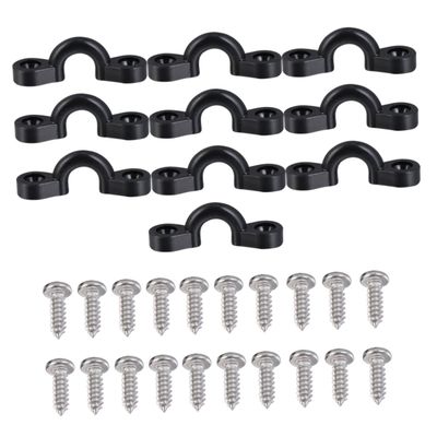 KOMBIUDA Durable C-Shaped Kayak Deck Buckle Set with Rivets Lightweight Easy to Install for Kayak Accessories and Outdoor Use