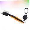 Sosoport Golf Club Cleaning Tool Double-Sided Brush Lightweight Club Groove Cleaner view 3