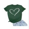 5X-Large Forest Green Mens Love Heart St. Patrick's Day 4 Leaf Clovers Shamrocks T-Shirt view 1