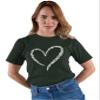5X-Large Forest Green Mens Love Heart St. Patrick's Day 4 Leaf Clovers Shamrocks T-Shirt view 3