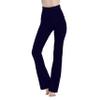 MC&LO Cotton Spandex High Rise Bootcut Flare Yoga Pants Legging(Regular Size/Plus Size) S-4XL (36" Inseam) Navy view 2