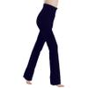 MC&LO Cotton Spandex High Rise Bootcut Flare Yoga Pants Legging(Regular Size/Plus Size) S-4XL (36" Inseam) Navy view 3