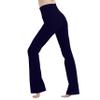 MC&LO Cotton Spandex High Rise Bootcut Flare Yoga Pants Legging(Regular Size/Plus Size) S-4XL (36" Inseam) Navy view 4