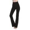 MC&LO Cotton Spandex High Rise Bootcut Flare Yoga Pants Legging(Regular Size/Plus Size) S-4XL (34" Inseam) Black view 2