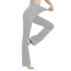 MC&LO Cotton Spandex High Rise Bootcut Flare Yoga Pants Legging(Regular Size/Plus Size) S-4XL (34" Inseam) Gray view 1