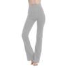 MC&LO Cotton Spandex High Rise Bootcut Flare Yoga Pants Legging(Regular Size/Plus Size) S-4XL (34" Inseam) Gray view 2