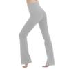 MC&LO Cotton Spandex High Rise Bootcut Flare Yoga Pants Legging(Regular Size/Plus Size) S-4XL (34" Inseam) Gray view 4
