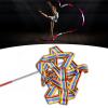 4m/13.12ft Dance Ribbons Gymnastics Ribbon Streamers Dancing Streamers Wands for Kids (Coloful) view 1