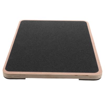 Baluue Professional Wooden Balance Board Rocker Board Wood Standing Desk Accessory Balancing Board for Under Desk Anti Slip Roller Office Wobble Boards