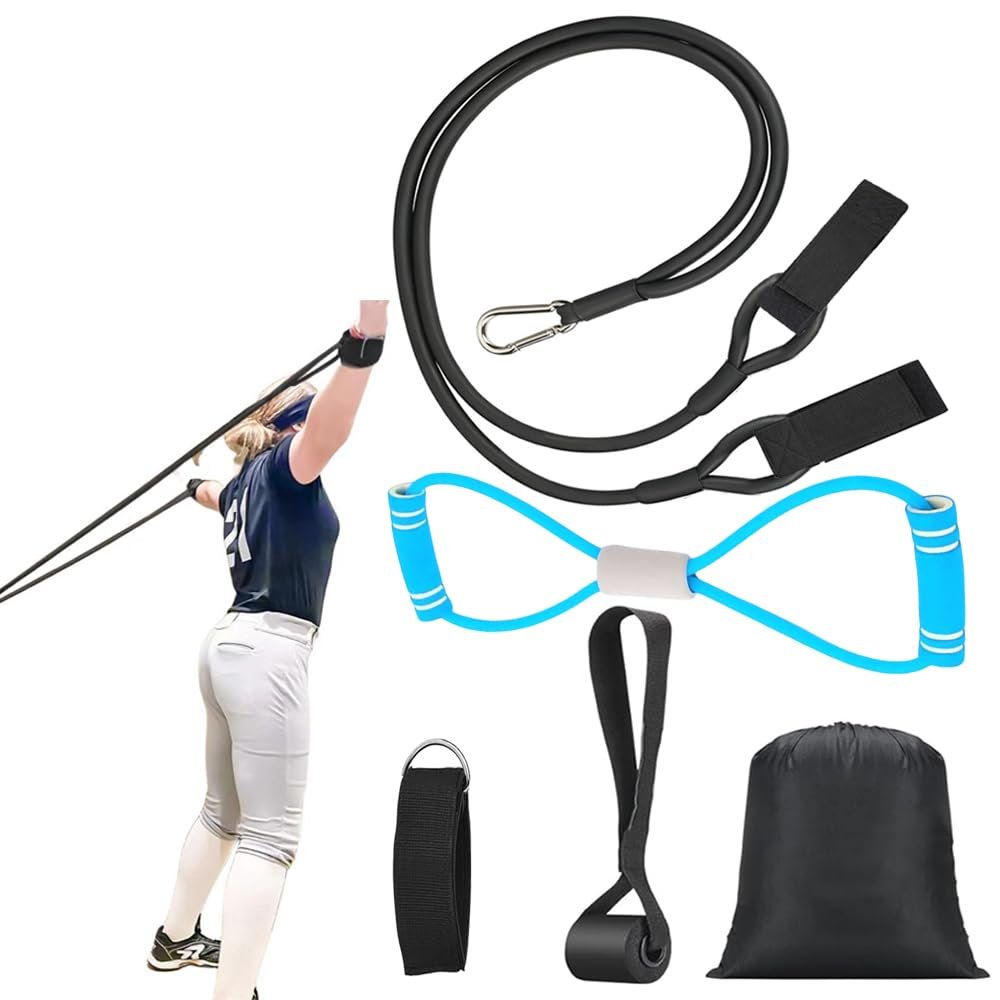Baseball Softball Resistance Training Bands,Baseball Training Equipment,Baseball Pitching Trainer and Arm Trainer,Softball Training Aid for Pitching Arm Strength Throwing Warm up Stretching