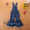 AIMAOMI Baby Girl Denim Overalls Bell Bottom Kid Children Fashionable Flared Pants Jeans Girls Workout Clothes (A, 2-3Years) view 3